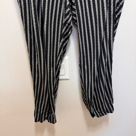 Torrid Black and White Stripe Challis Tie Front Pant Missing Belt Size 2x​ - Picture 7 of 13